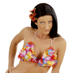 Havajská kvetinová podprsenka